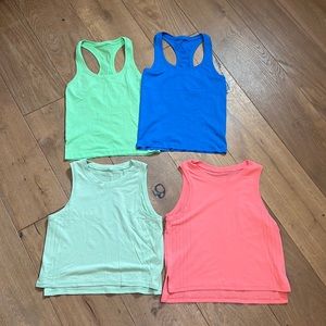 4 lululemon tanks size 2